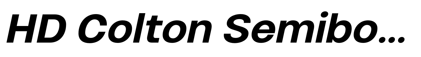 HD Colton Semibold Italic